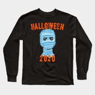 Halloween 2020 Mummy Face Mask Long Sleeve T-Shirt